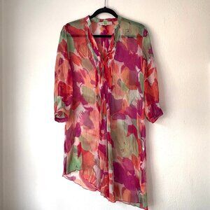 Stella McCartney Watercolor Floral Mini Dress/Tunic
